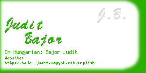 judit bajor business card
